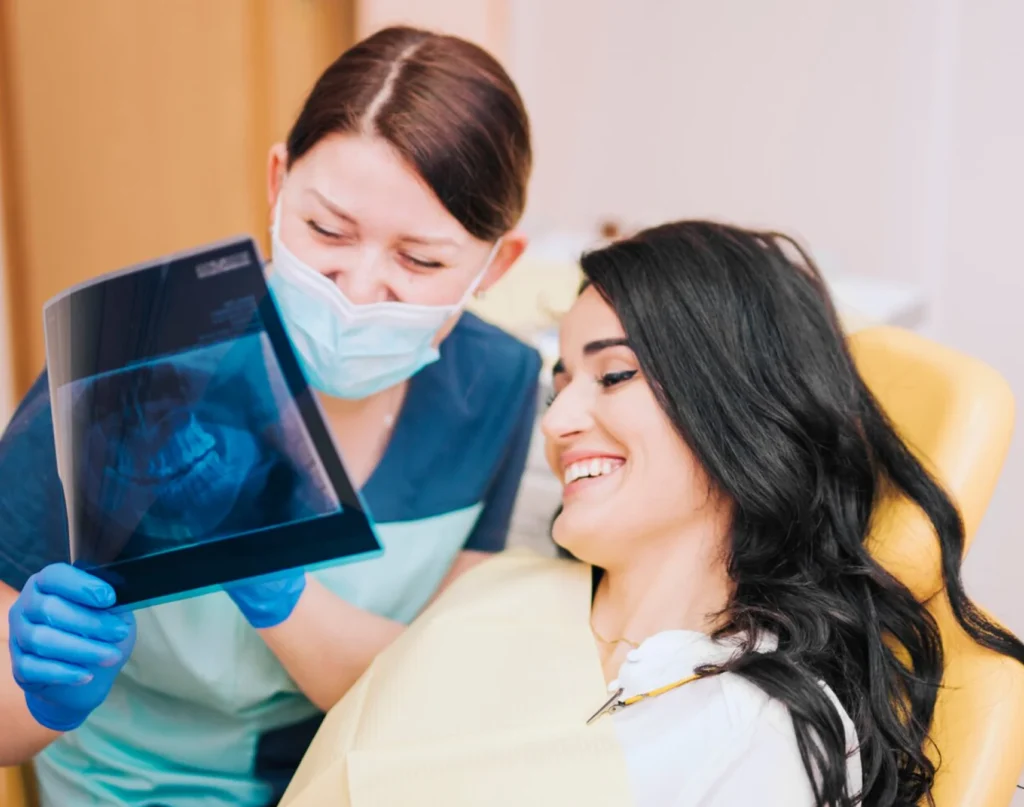 observing dental x ray