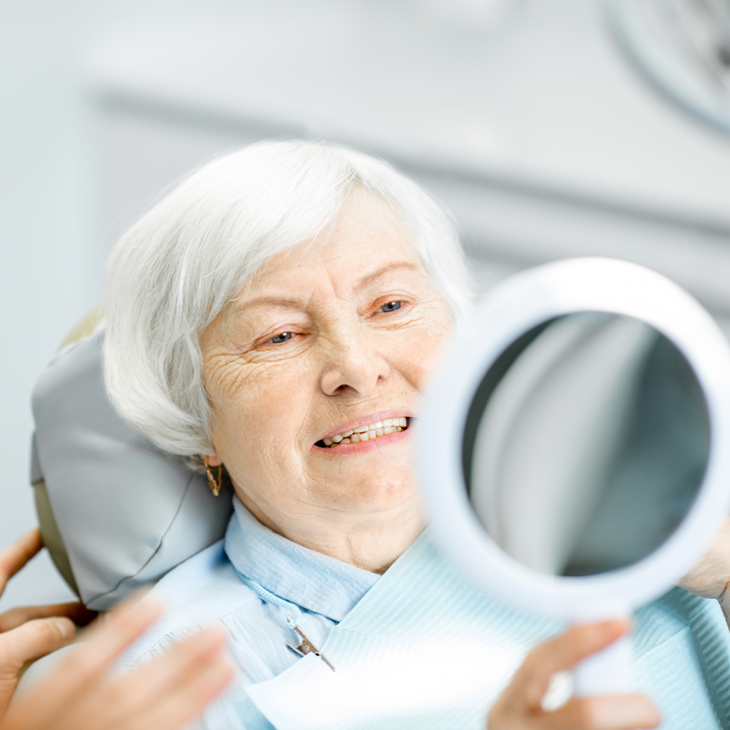 patient viewing themselves