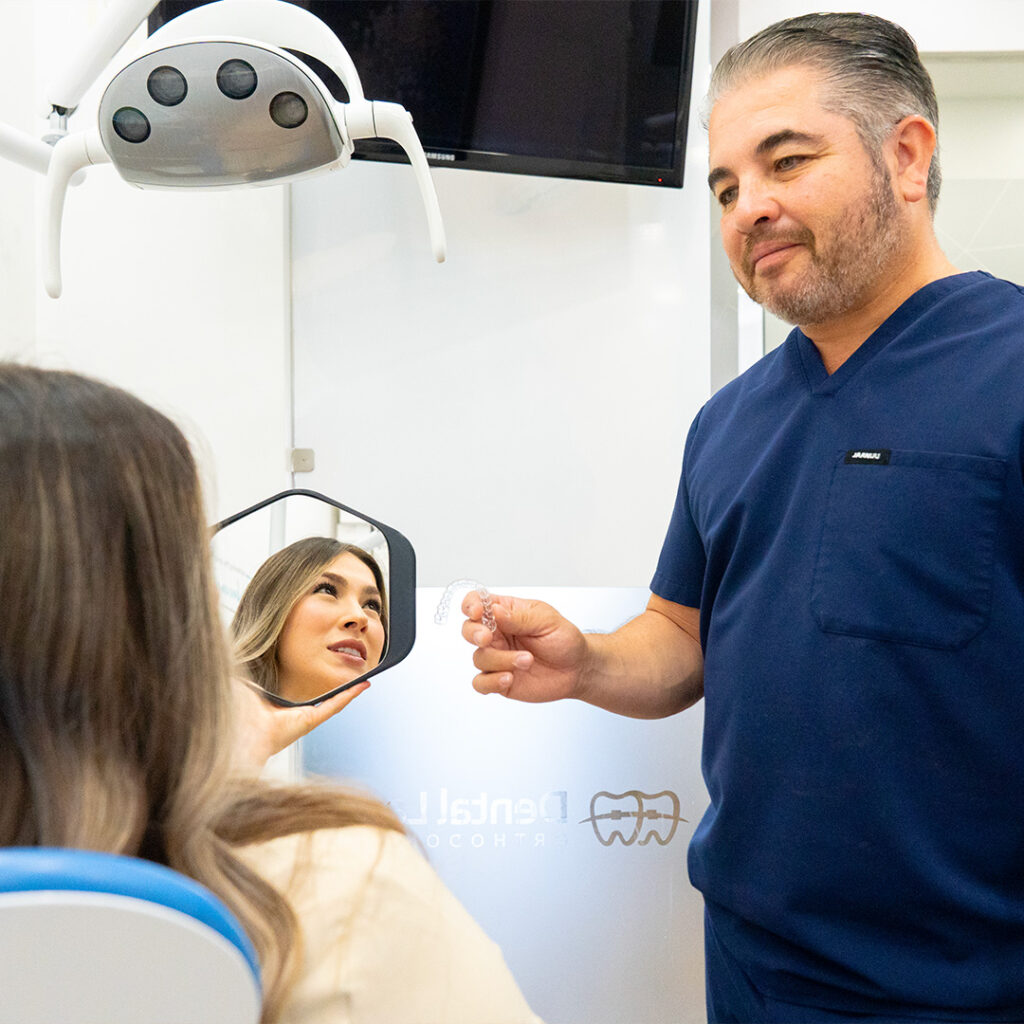 dentist giving explanation